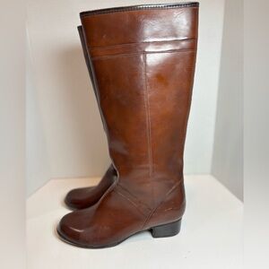 Women’s Vintage Brown All-Weather Fashion Boots Size 7 Stylish Outdoor Footwear